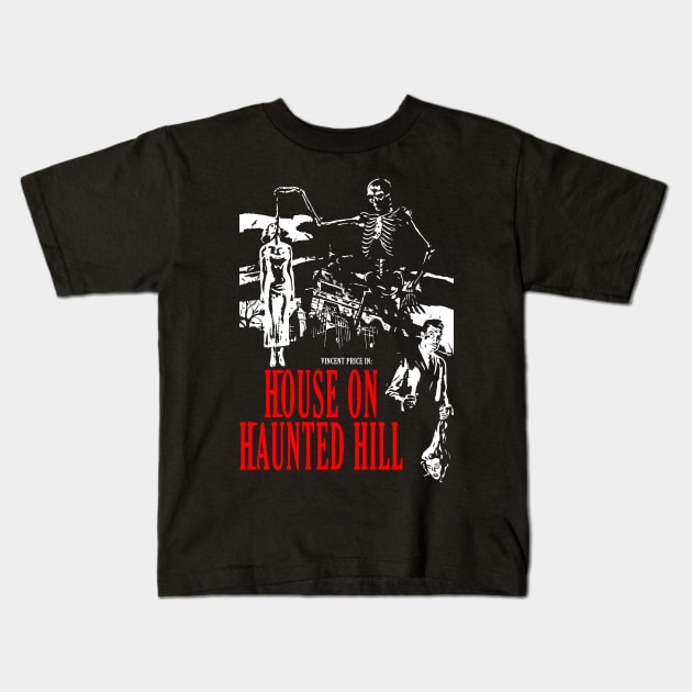 House on Haunted Hill Kids T-Shirt by Boleskine